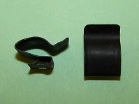 Edge cable/pipe clip for 0.2 - 1.6mm panel thickness. Pipe diameters 2.5mm & 5.6mm. General application