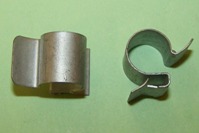 Edge cable/pipe clip for 11.2mm diameter pipe and 1.0 -2.4mm panel thickness. General application