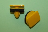 Body Side Moulding Clip with Sealer, Yellow. Hyundai Elantra