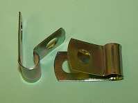 P'-Clip in zinc plated steel, 8.0mm x 7.1mm hole dia. General application.