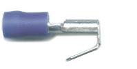 Piggy-backs 6.3mm, for cable size 1.5mm-2.5mm, in blue