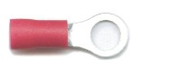 Rings (standard length) 5.3mm (2BA) hole size, for cable size 0.5mm-1.5mm, in red