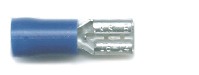 Push-on females 4.8mm, for cable size 1.5mm-2.5mm, in blue