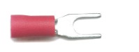 Forks 3.7mm (4BA), for cable size 0.5mm-1.5mm, in red