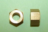 Exhaust/Inlet Manifold Nuts, brass, M8 x 1.25mm