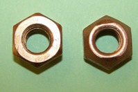 Exhaust/Inlet Manifold Nuts, copper flashed steel (DIN 980) M10 x 1.5mm