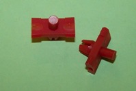 Moulding clip for 8.0mm moulding gap and 6.5mm panel hole.  VW Golk Mk1 Sill and general application.