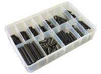Box of Assorted Spring Roll-Pins (Metric). 300 Pieces