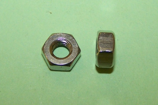 2BA Hex Full Nut in A2 stainless steel.  General application.