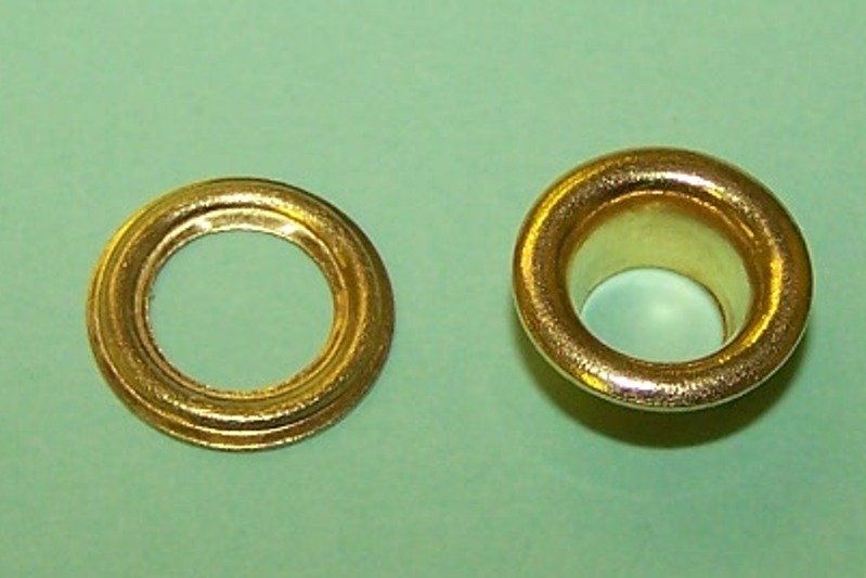 Brass Eyelet and Ring assembly - 3/16