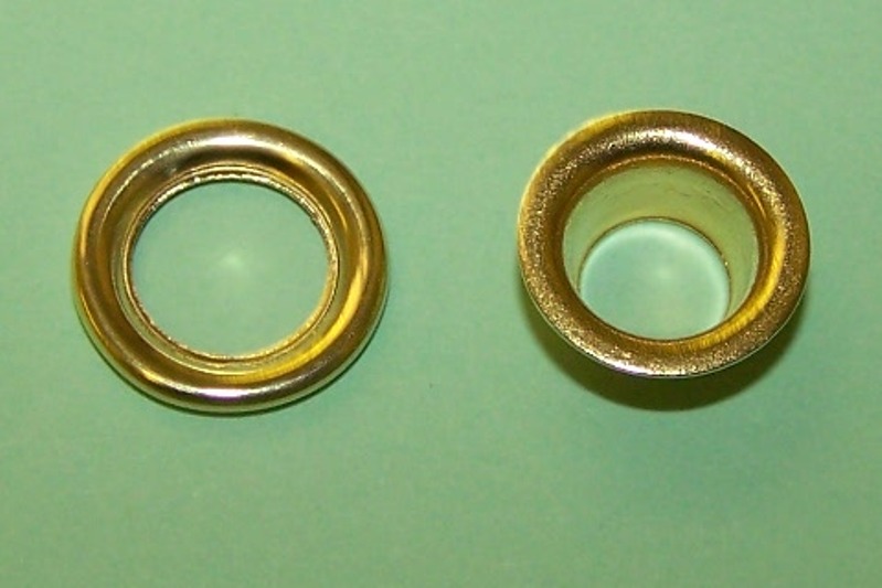 Brass Eyelet and Ring assembly - 1/4