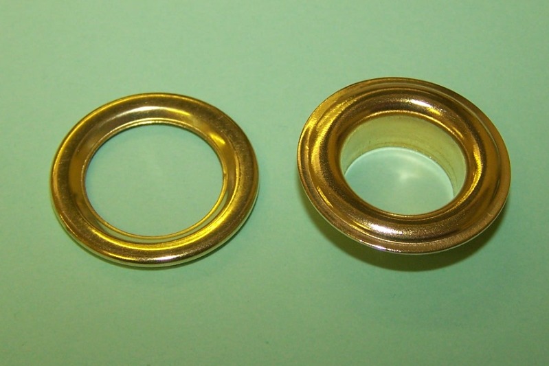 Brass Eyelet and Ring assembly - 1/2