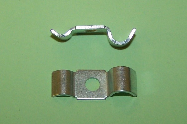 Brake Hardware- Twin Way Metal Brake/Fuel Pipe clip. 3/16
