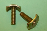 Pronged 'T' bolt used for threaded attachment of trimmed board. General application.