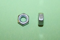 M4 Full nut in zinc plated steel. General application.