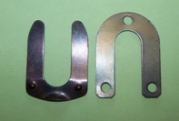 Brake Hardware- Bowed Horseshoe Clips for rear wheel cylinder (pack includes 2 pairs- sufficient for one car). Girling Type 75. Early Fords, Triumph.