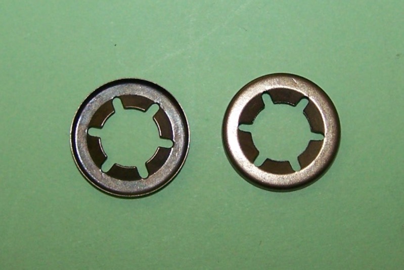Circular push-on ratchet plate - 8mm stud diameter.  General application.