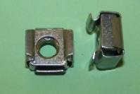 Cage nut with M6 thread size. Panel thickness 0.71-1.63mm. General application.