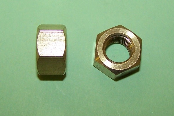 Exhaust/Inlet Manifold Nuts, brass, 3/8