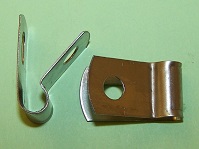 P'-Clip in stainless steel, 6.3mm x 6.0mm hole dia. General application.
