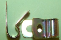 P'-Clip in zinc plated steel, 8.0mm x 6.0mm hole dia. General application.