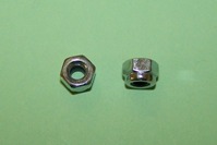 M4 Nyloc nut in zinc plated steel.  General application.