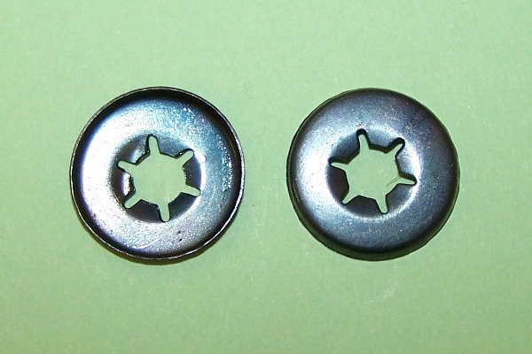 Circular push-on ratchet plate - 5mm stud diameter.  General application.