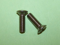 M5 x 16mm screw: raised, countersunk, posi in stainless steel.  General application.