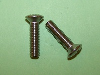 M5 x 20mm screw: raised, countersunk, posi  in stainless steel.  General application.