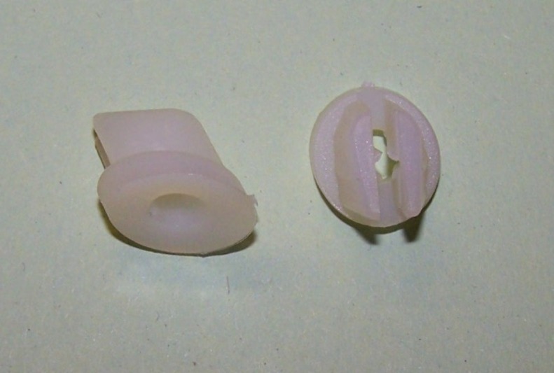 Angled Nylon snap-in   nut for 3/8