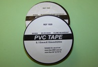 PVC Insulation Tape in black. (Adhesive)