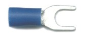 Forks 5.3mm (2BA), for cable size 1.5mm-2.5mm, in blue