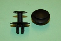 Push rivet, matt, head diameter 20mm, pin head diameter 15mm, length 9.0mm. VW/Audi and general application.