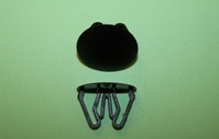 Plastic Plug Button, 24.8mm head dia., for 14-21mm hole.  General application.