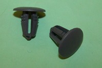 Trim Button, head size 18.0mm and panel hole 8.0mm in grey.  Ford under-dash felt, and General application