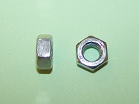 M6 Full nut in Zinc plated steel.  General application.