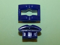 Quarter Turn Cam, panel thickness 3.3mm, in blue, used with the above.  General application.