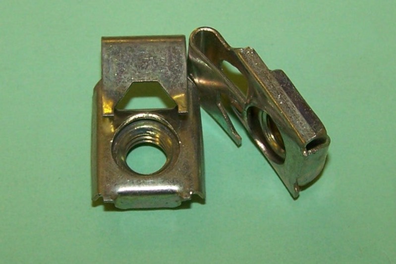 J' Type Cage Nut, M8 thread size, standard reach, panel thickness 1.65-3.25mm. General application.