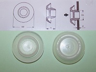Plastic self-sealing plug for use in 19.0mm (3/4