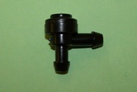 Windscreen Washer Accessories: Elbow, In-Line Valve, nylon, suits 3/16